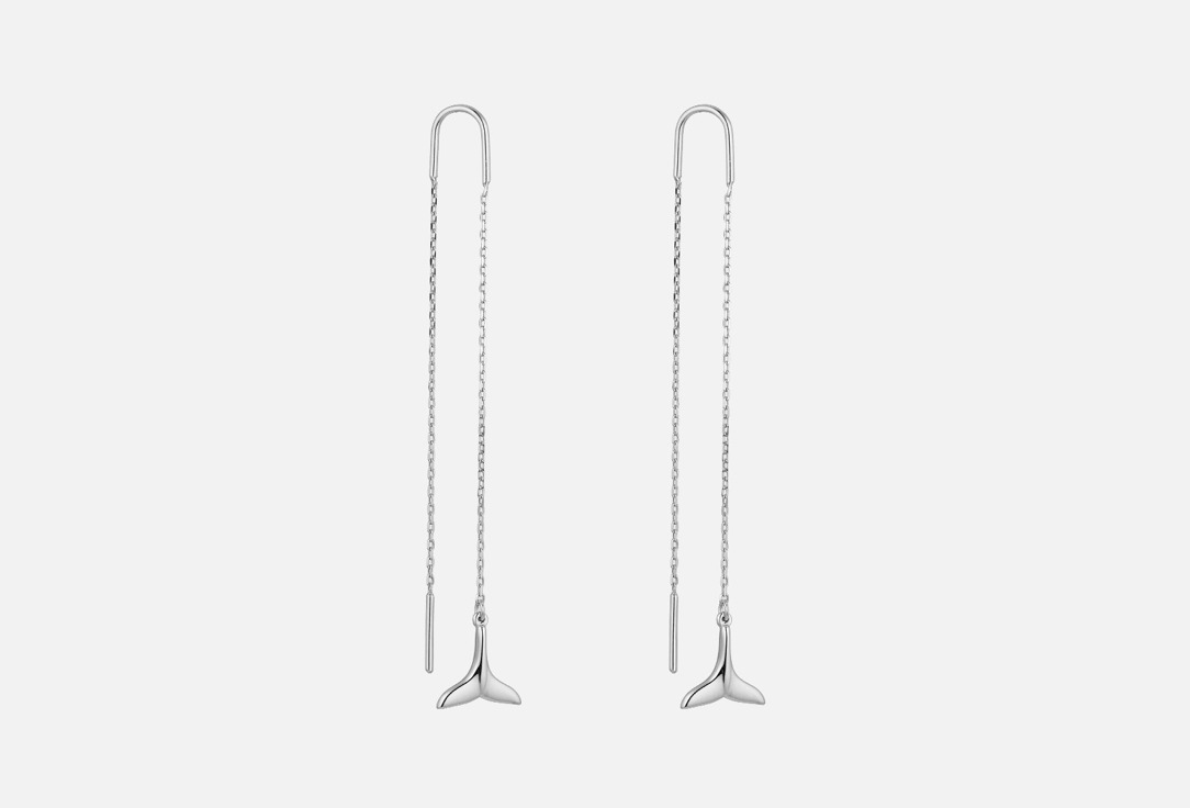Изображение товара Серьги-протяжки серебряные the Si Whale Tail