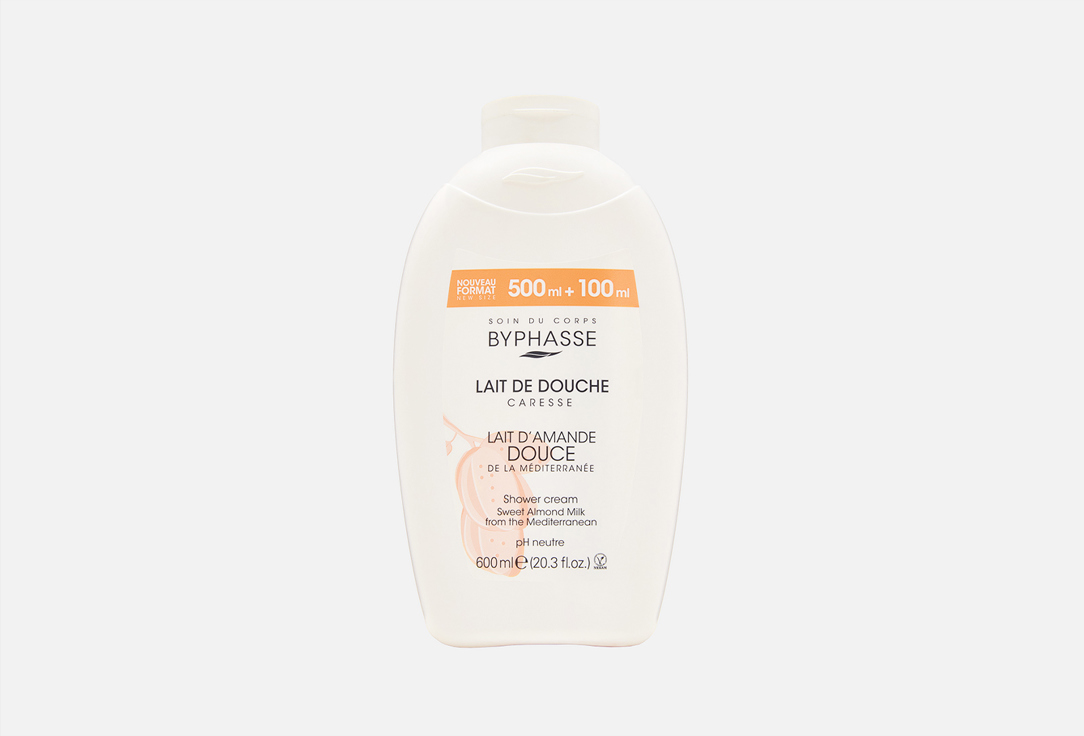 Гель для душа BYPHASSE With sweet almond extract 600 мл