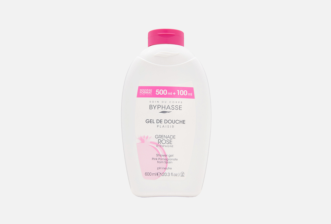 Гель для душа BYPHASSE Pink Garnet 600 мл