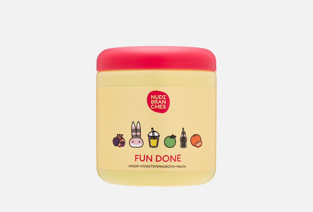 Изображение товара Набор пластилинового мыла Nudibranches FUN DONE fruit rainbow modelling soap set