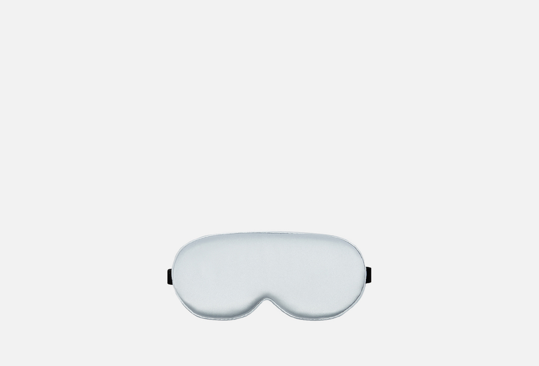 Изображение товара Шелковая 3D-маска для сна AYRIS SILK серебристо-голубой, гипоаллергенная и регульируемая