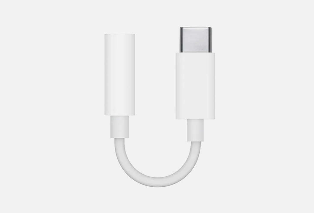 

Переходник APPLE, Белый, USB-C to 3.5 mm Headphone Jack 1 шт