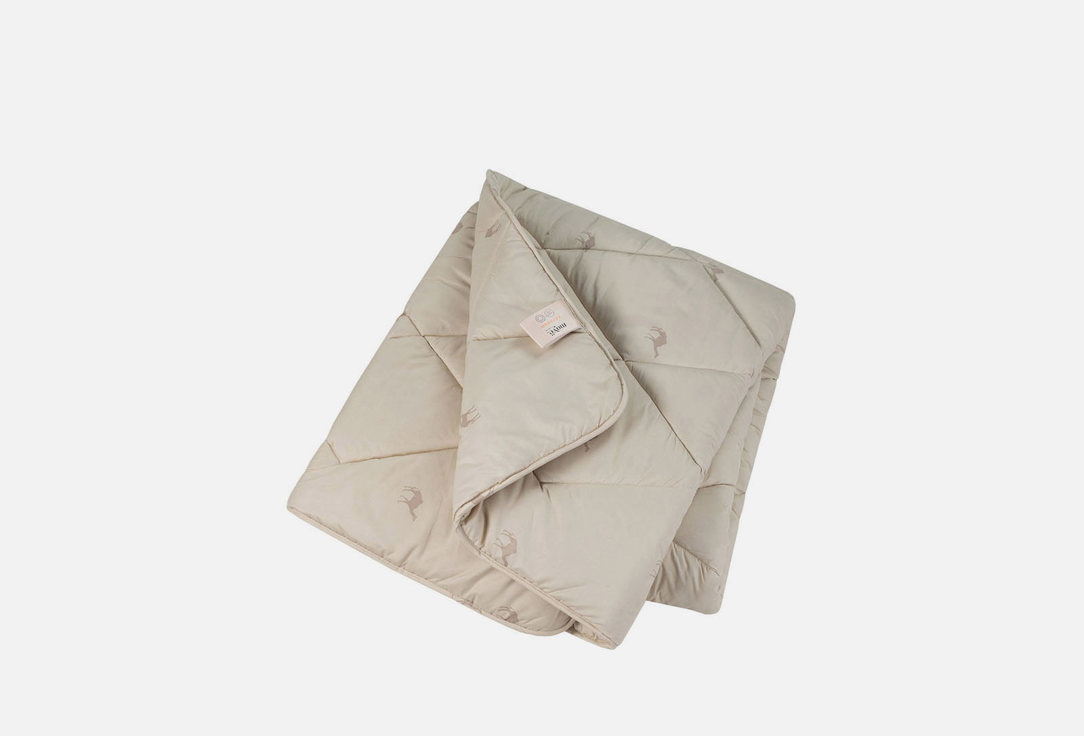 Изображение товара Теплое одеяло MOYЁ HOME караван 172х205 из верблюжьей шерсти и микрофибры