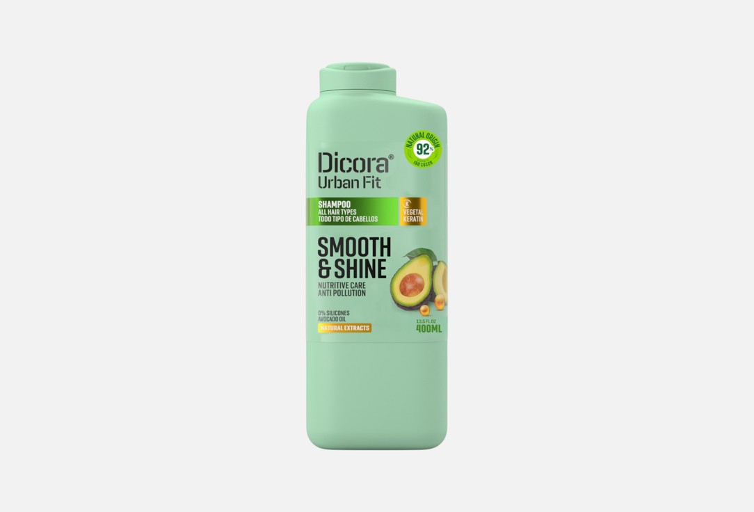 

увлажняющий шампунь для волос DICORA, Smooth & shine 400 мл
