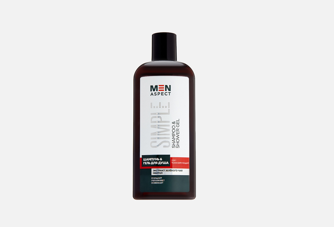 

Шампунь-гель для душа 2в1 MEN ASPECT SIMPLE, Tonifying Shampoo & Shower Gel 250 мл