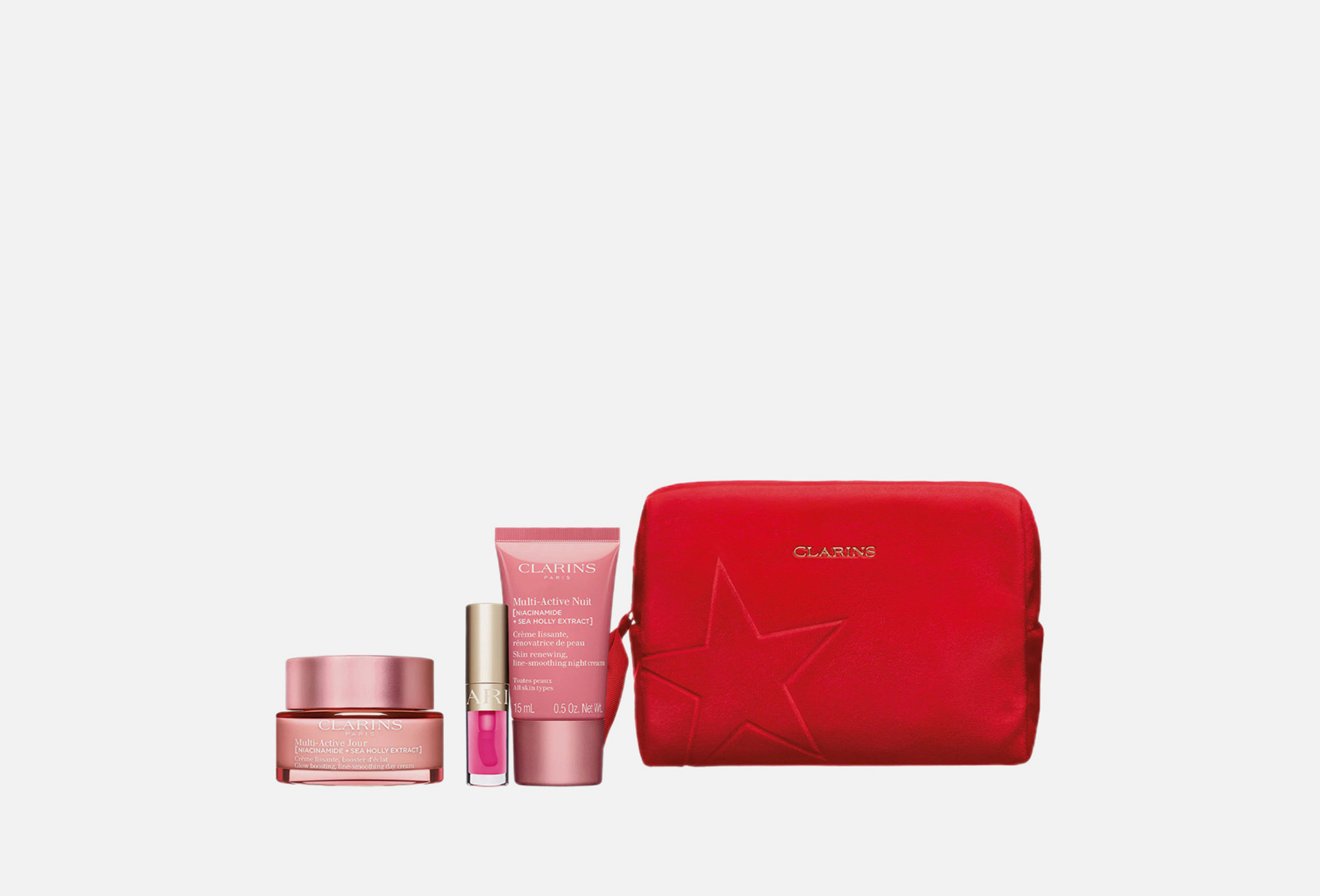 Clarins Набор в косметичке VP MULTI ACTIVE HOLIDAY SEASON 4 шт
