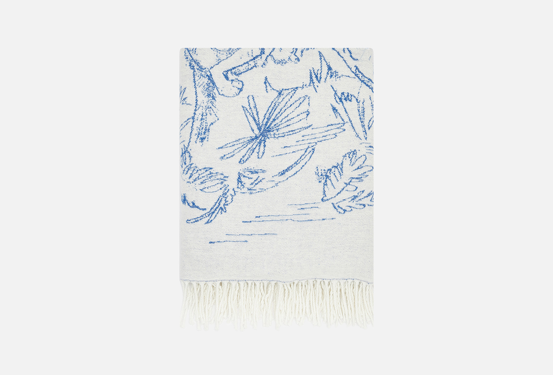 Изображение товара Плед Moroshka Klassika 2.0 130х170 см бело-синий из Турции