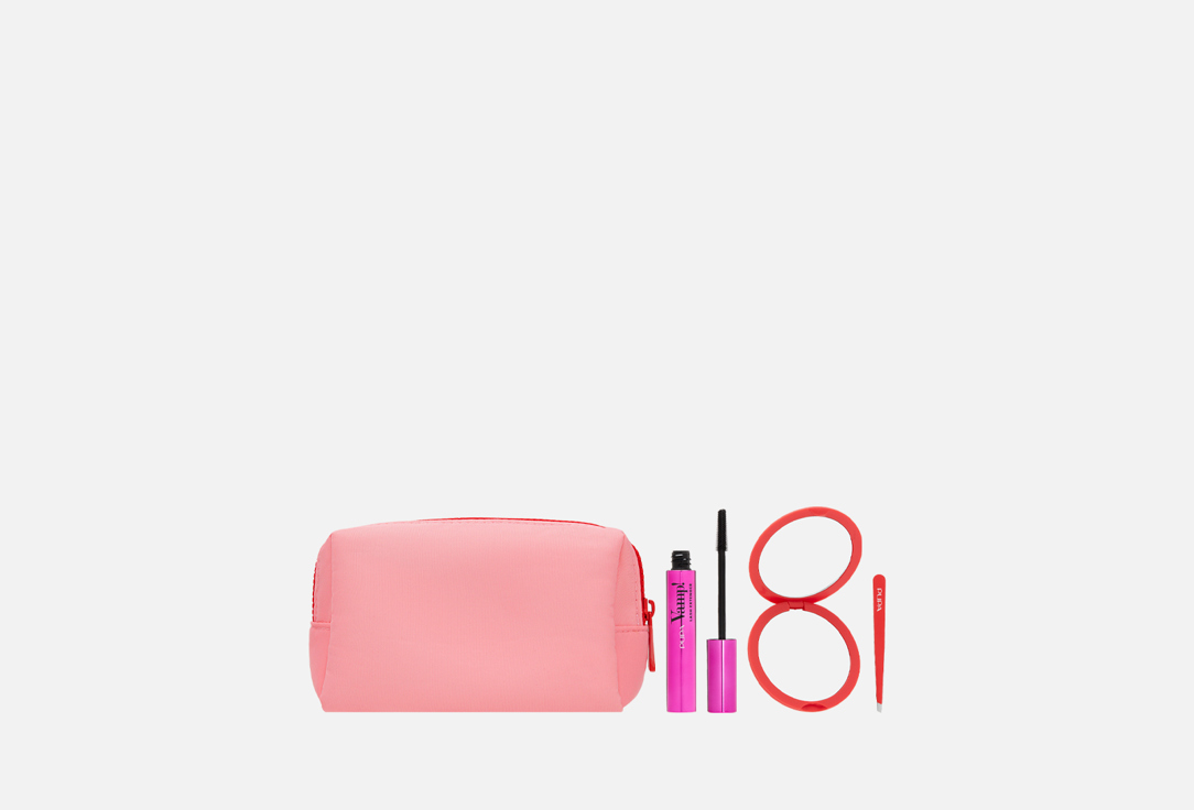 Набор для макияжа PUPA Kit vamp!Lash extender+mirror tweezer 4 шт