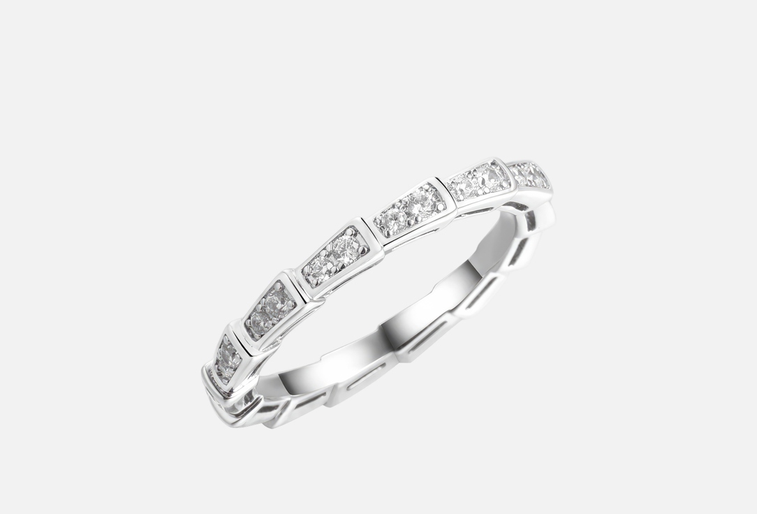 Изображение товара Кольцо серебряное Fresh Ring с 28 фианитами 925 пробы родированное