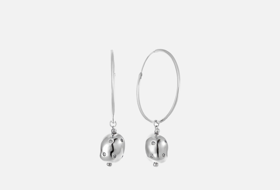 

Серьги серебряные FRESH, Earrings 2 шт