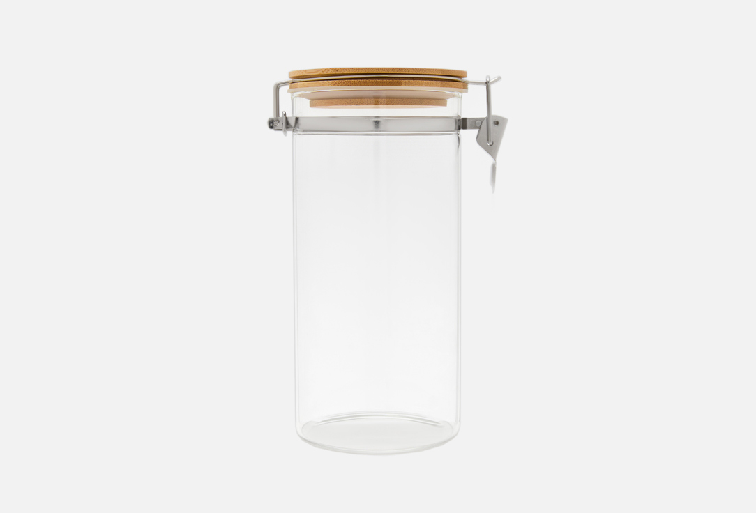 Изображение товара Банка для хранения Kimberly с деревянной крышкой и зажимом