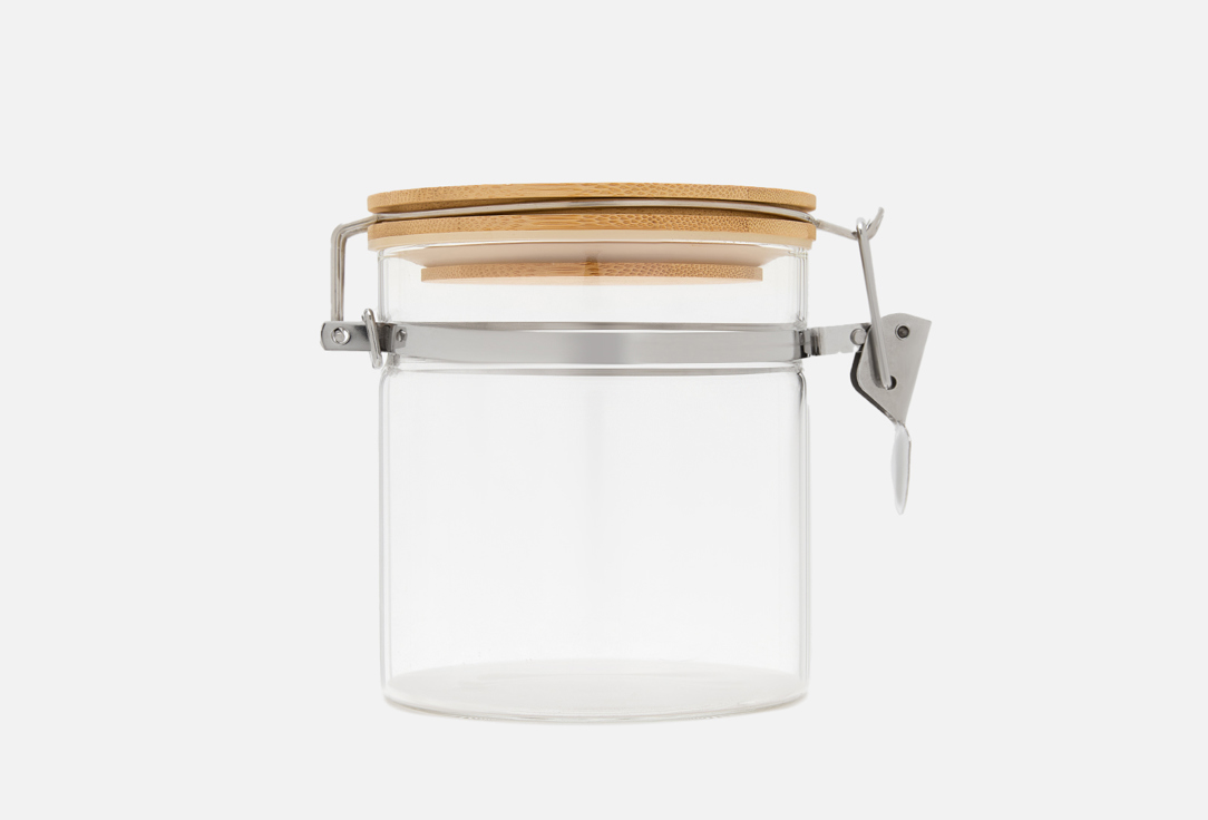 Изображение товара Банка для хранения Kimberly с деревянной крышкой и зажимом