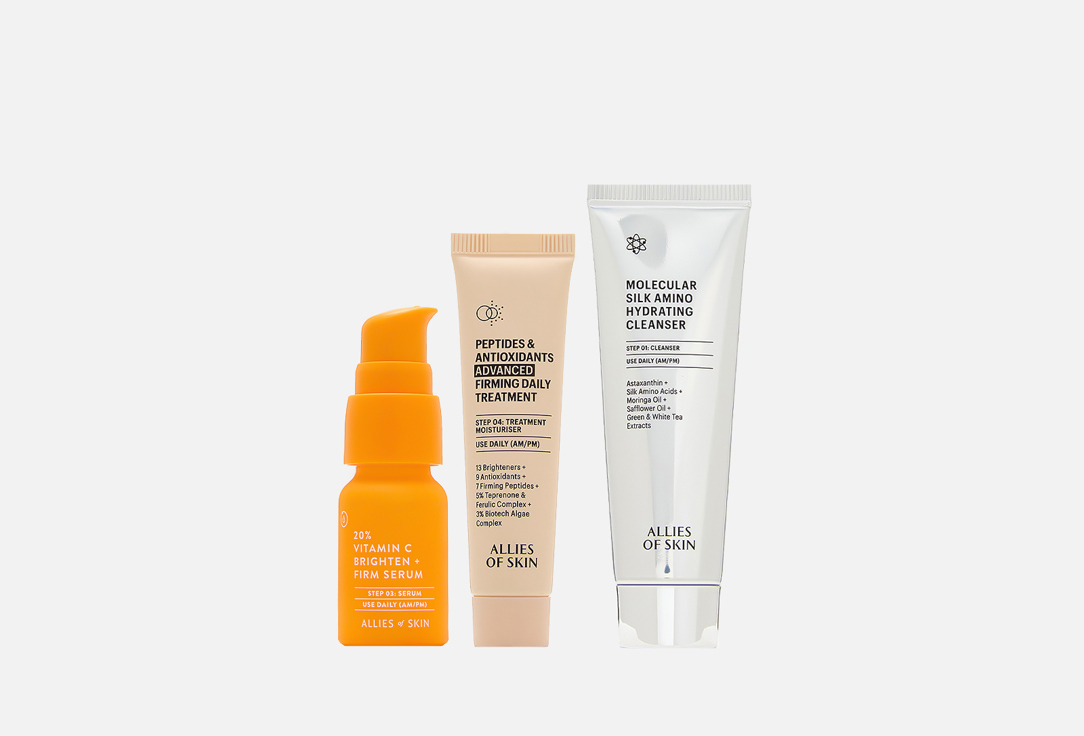 

Набор для укрепления кожи лица ALLIES OF SKIN, Daily Firming Trio Kit 3 шт
