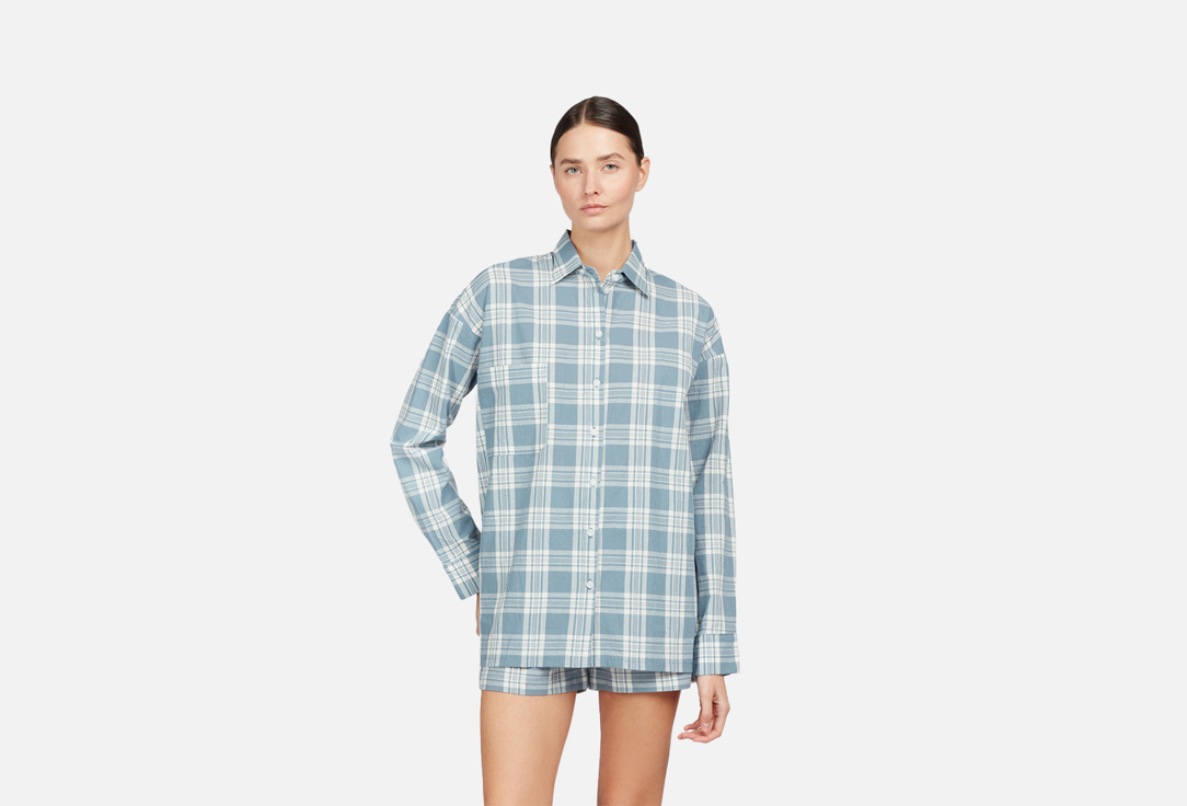 Изображение товара Пижама The.Nudest синяя для отдыха и сна комфортное качество стиль