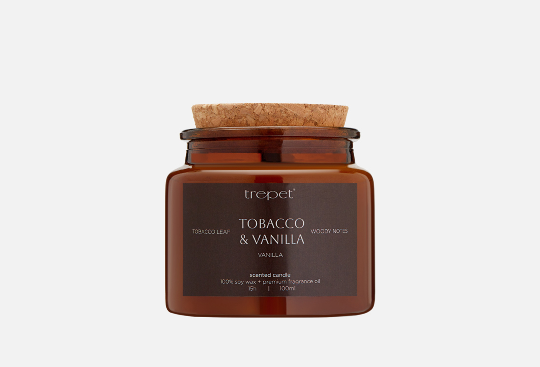 Ароматическая свеча TREPET Tobacco vanilla 100 мл