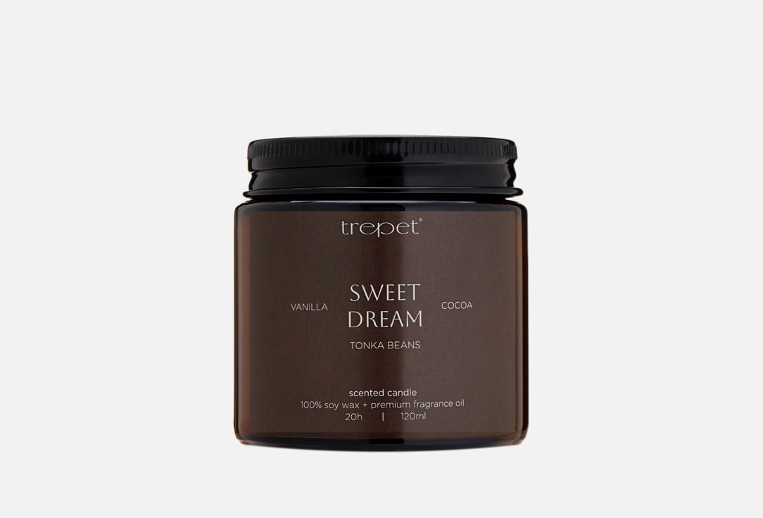 Изображение товара Ароматическая свеча Trepet sweet dream с ванилью и какао 120 мл