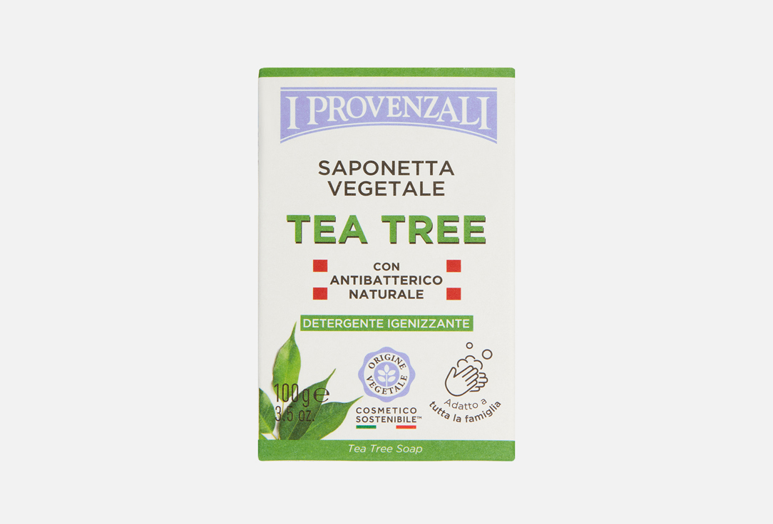 

Мыло I PROVENZALI, TEA TREE SOAP WITH ANTIBACTERIAL 100 г