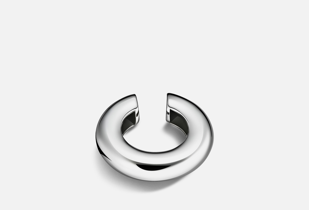 Изображение товара Объемный серебряный кафф Poly maxi с родиевым покрытием для женщин