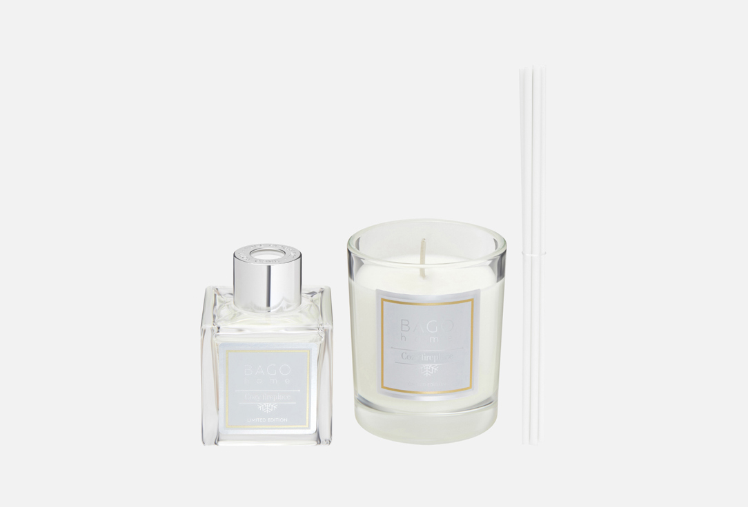 

Набор: диффузор и свеча BAGO HOME, Вечер у камина 2 шт