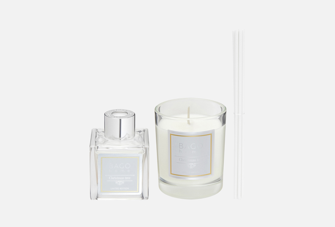 

Набор: диффузор и свеча BAGO HOME, Новогодняя елка 2 шт