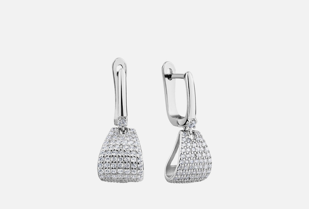 Изображение товара Серьги серебряные JUVEDEL с фианитами на английском замке