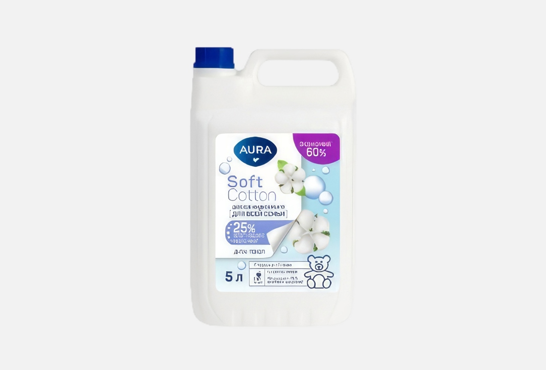 

Жидкое мыло AURA, Хлопок и овсяное молочко 5 л