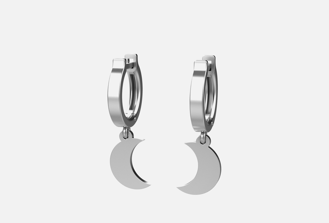 Изображение товара Серьги-подвесы серебряные Sokolnikov Moon для женщин с луной 925 пробы