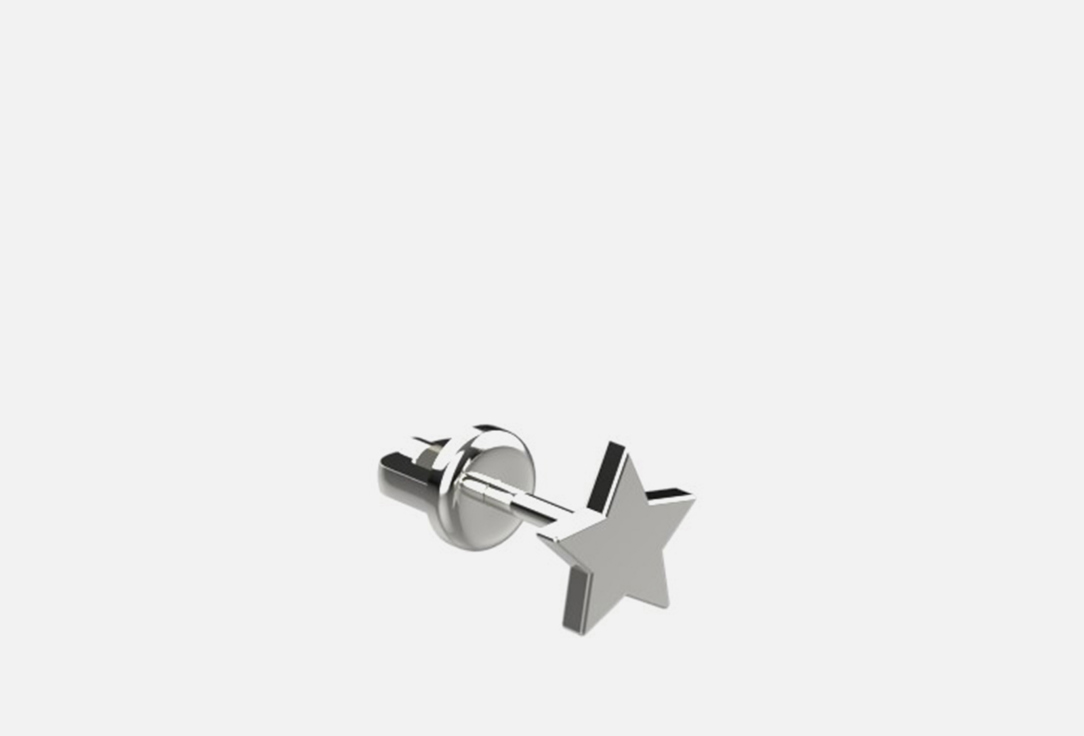 Изображение товара Серебряная моносерьга Sokolnikov Star с звездой для женщин 925 пробы