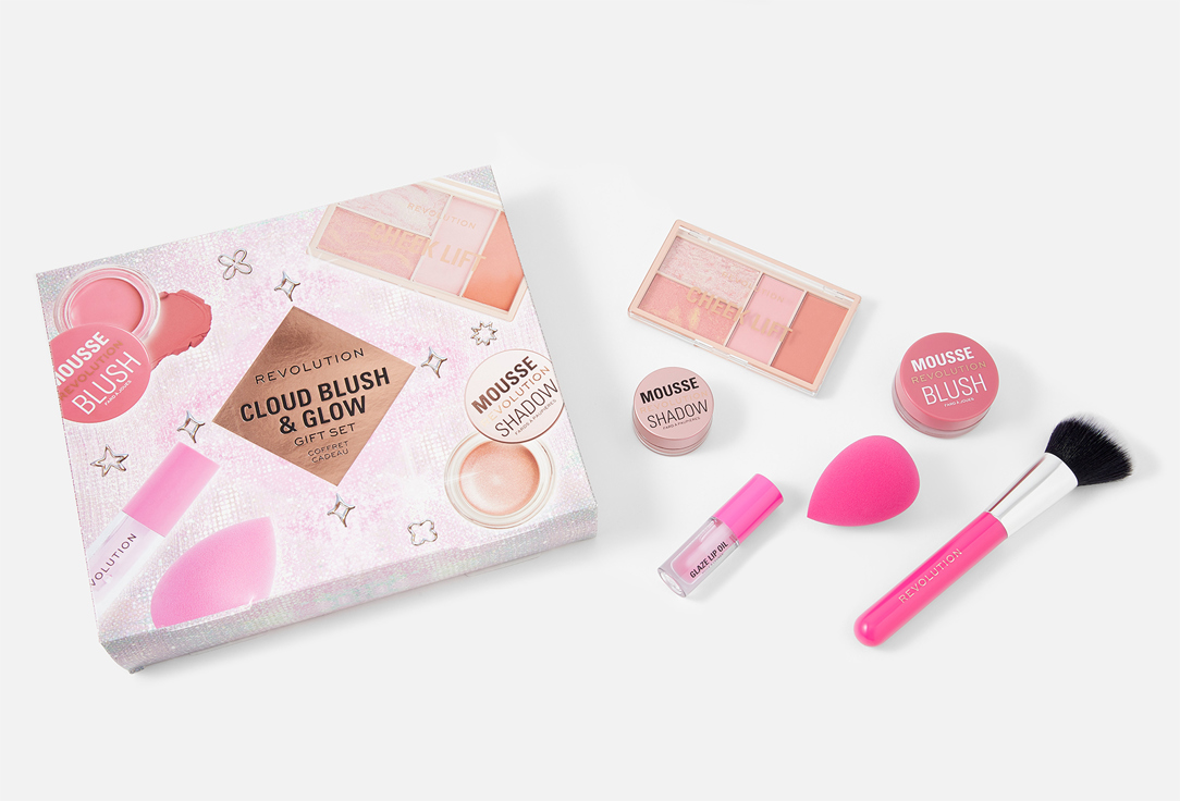 MakeUp Revolution Подарочный набор Cloud Blush and Glow Highlight Gift Set