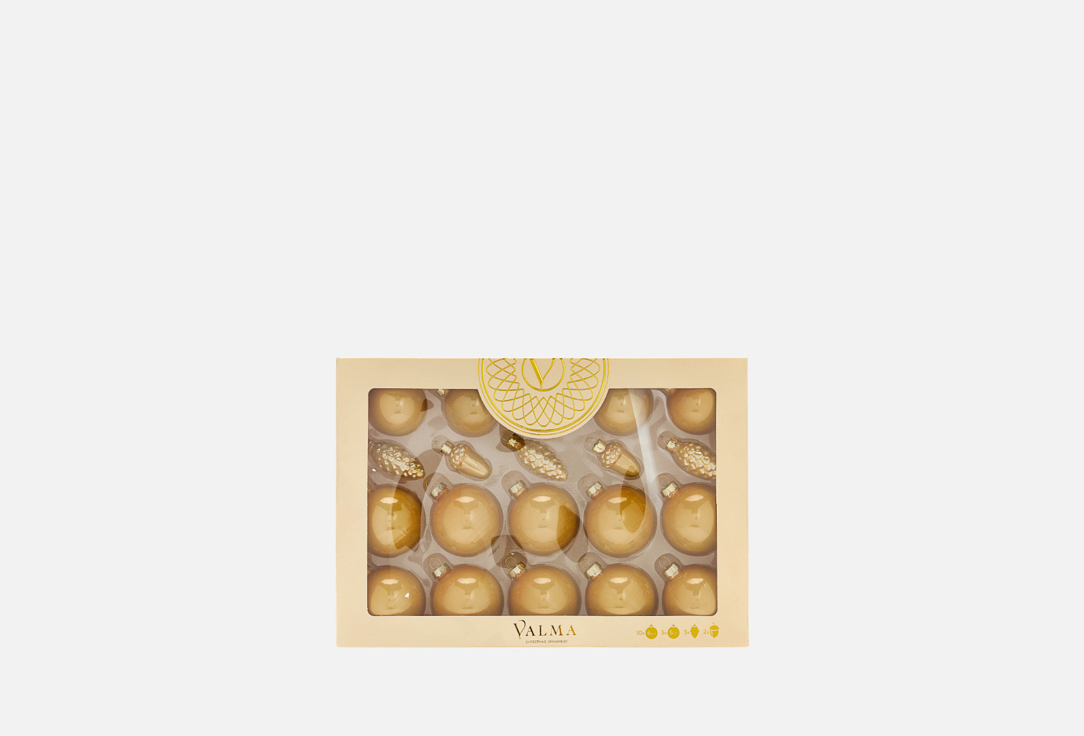 

Наборы новогодних подвесных украшений VALMA, Золотой, Set of 20 pcs 20 шт