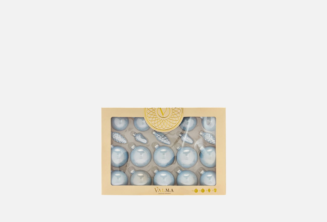 

Наборы новогодних подвесных украшений VALMA, Голубой, Set of 20 pcs 20 шт