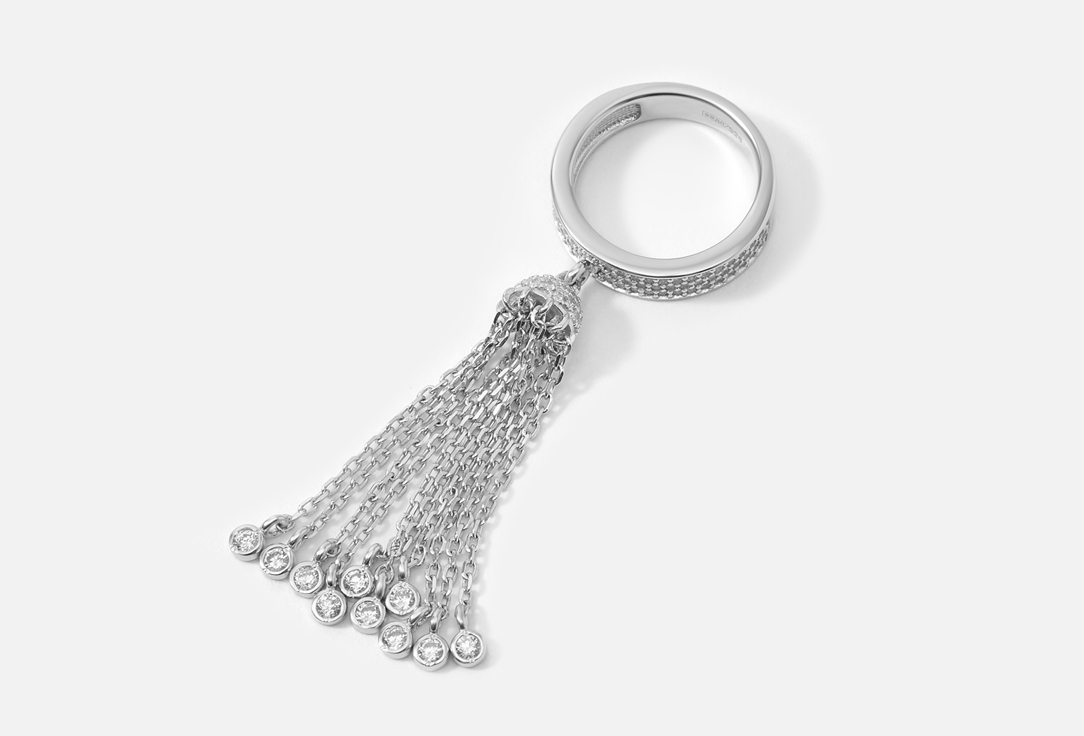 

Кольцо серебряное TOSYA, С желтым фианитом 17 мл