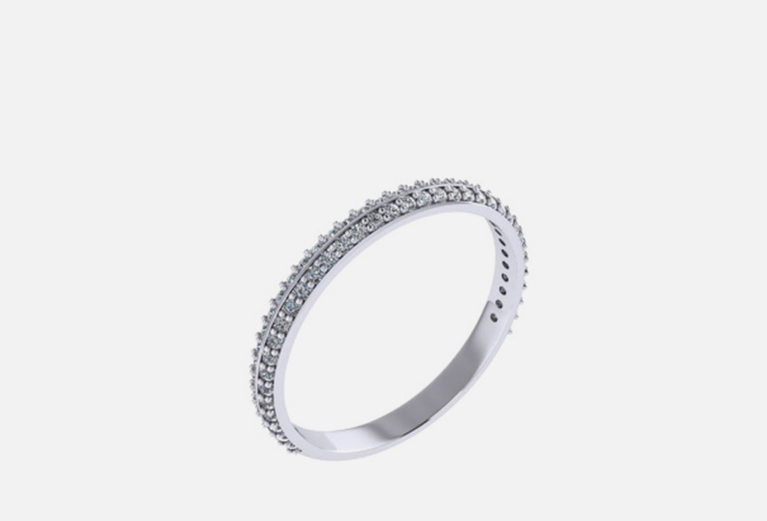 Изображение товара Кольцо-дорожка серебряное Tosya с фианитами