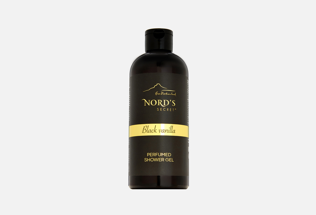 Изображение товара Парфюмированный гель-масло для душа NORDS SECRET Black vanilla 400 мл эстетичный аромат и уход