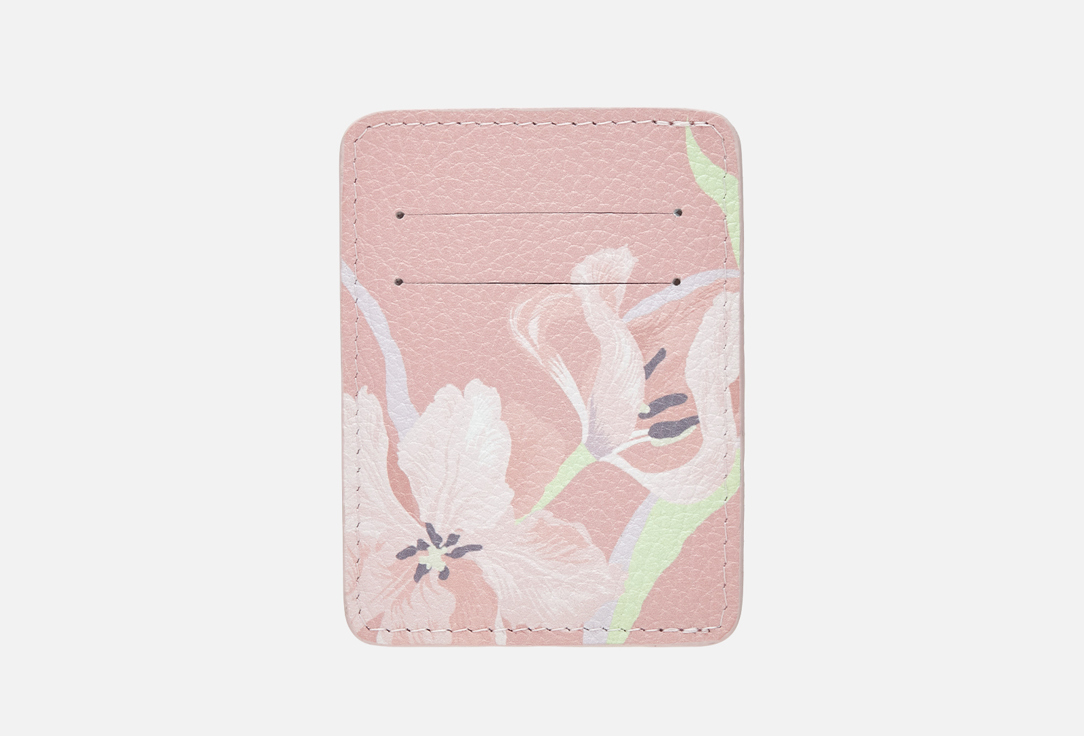 Изображение товара Кардхолдер Valerie Concept розовый из натуральной итальянской кожи флотар
