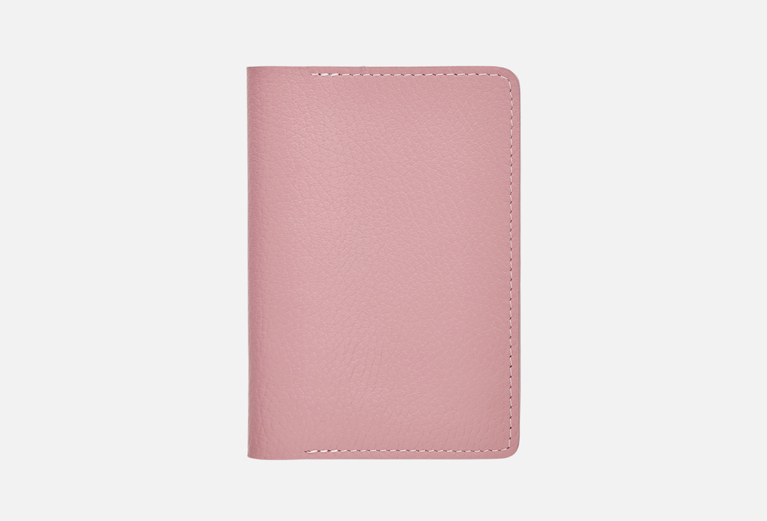 Изображение товара Обложка для паспорта Valerie Concept из натуральной кожи флотар розово-бежевая