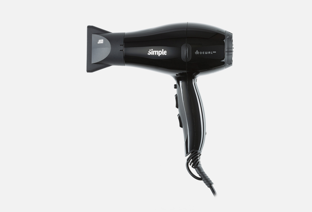 Фен DEWAL PROFESSIONAL SIMPLE Black 1 шт
