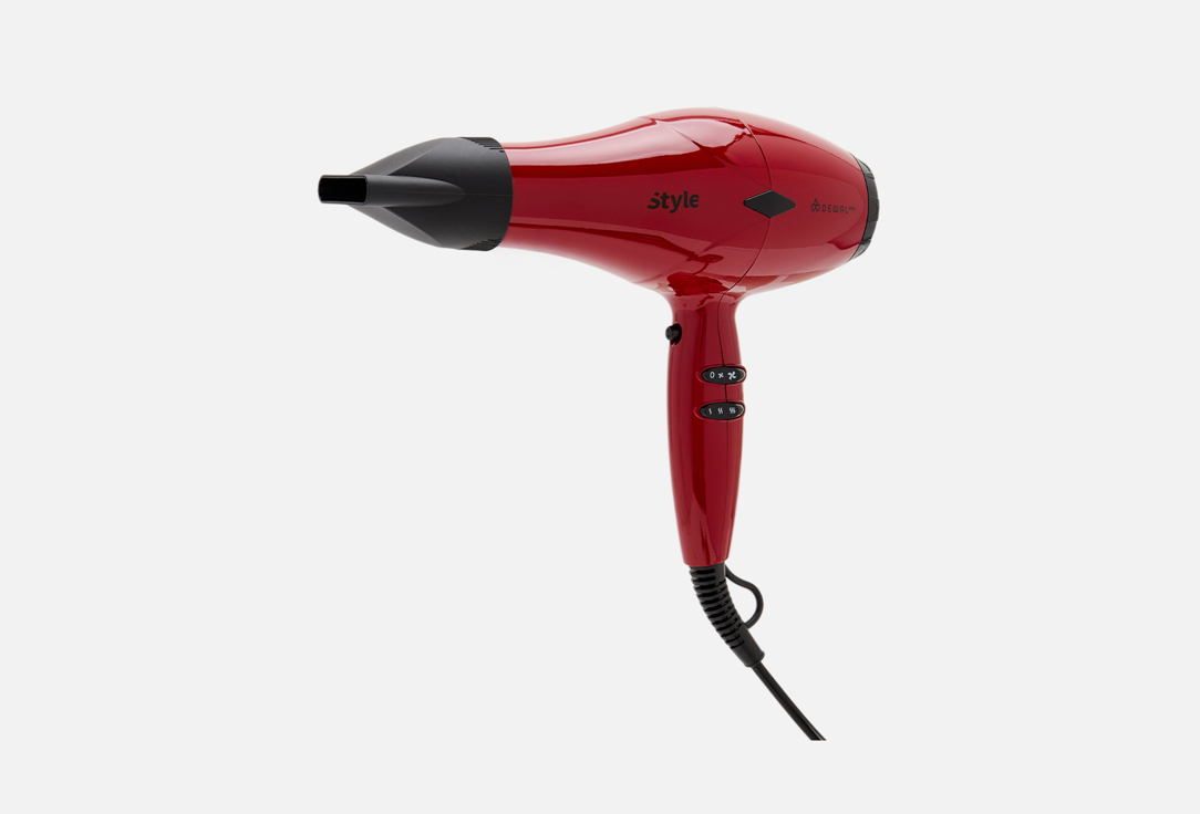 Фен DEWAL PROFESSIONAL PRO STYLE 03-111 Red 1 шт