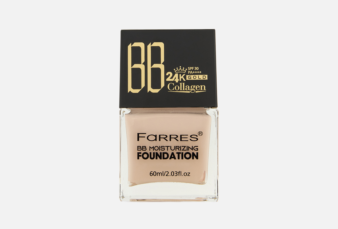 Тональный крем-консилер для лица SPF 30 FARRES Bb 24k gold collagen 60 мл