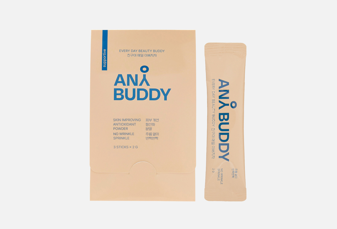 Изображение товара БАД для красоты кожи волос и ногтей ANY BUDDY Коллаген и гиалуроновая кислота в стиках