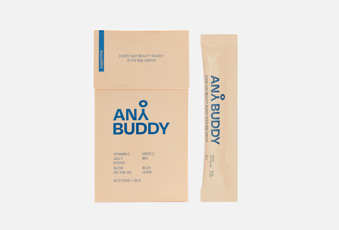 Изображение товара БАД для здоровья кожи, волос и ногтей ANY BUDDY желе с коллагеном и витамином С в стиках