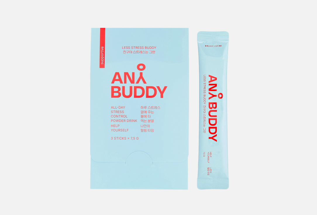 Изображение товара БАД для поддержки нервной системы ANY BUDDY l-теанин в стиках