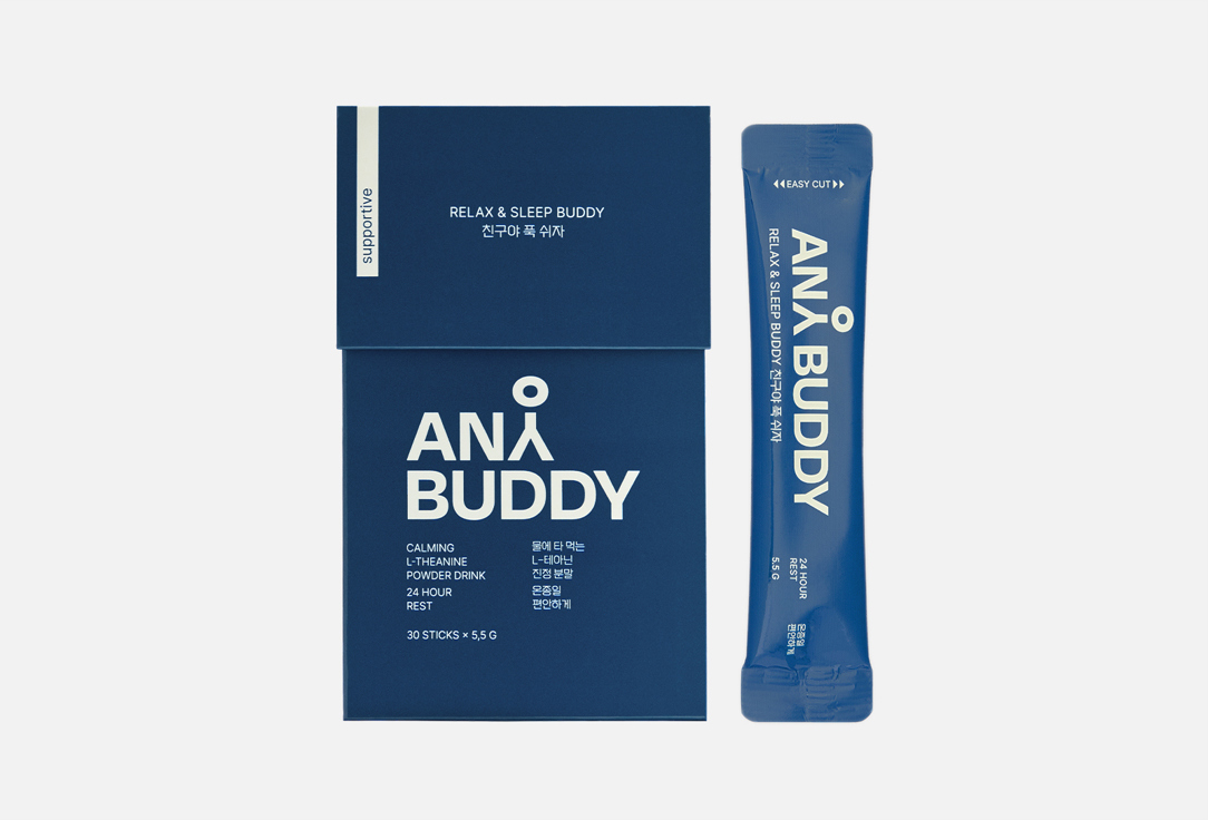 Изображение товара БАД ДЛЯ СПОКОЙСТВИЯ И СНА ANY BUDDY l-теанин и В6 в стиках