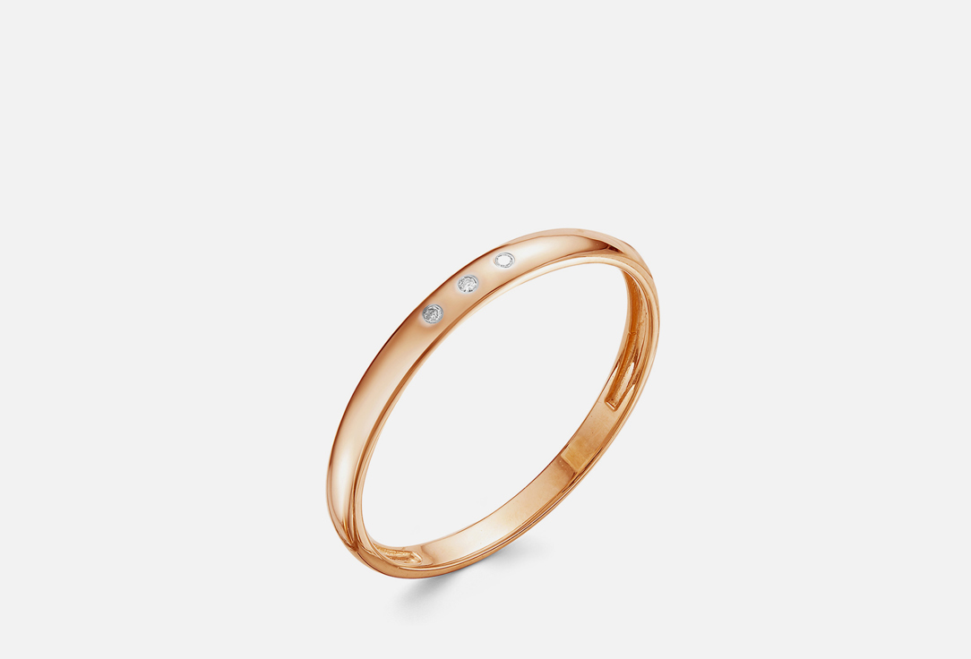 Обручальное кольцо золотое VESNA JEWELRY Бриллиант 16 мл