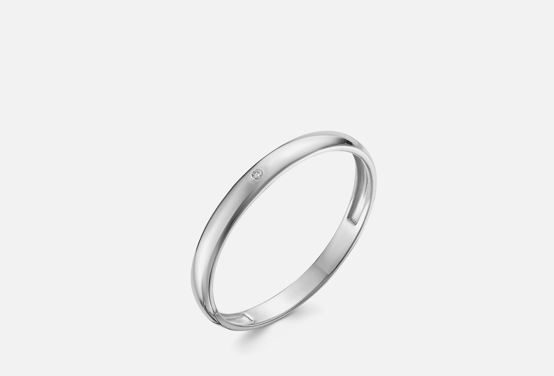 Изображение товара Обручальное кольцо из белого золота с бриллиантом Vesna Jewelry