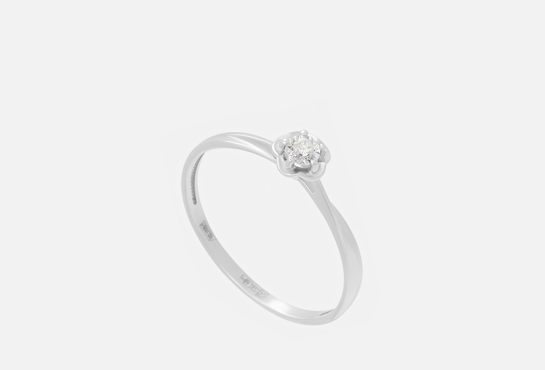 Изображение товара Золотое кольцо с бриллиантом Vesna Jewelry 585 пробы для женщин