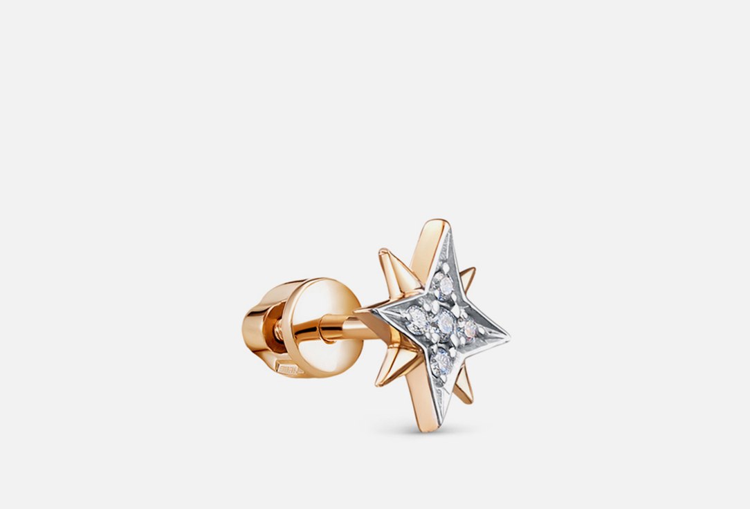 Изображение товара Моносерьга золотая Vesna Jewelry Бриллиант