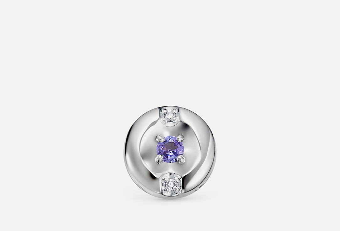 Изображение товара Золотая подвеска Vesna Jewelry с бриллиантами и танзанитом 585 пробы