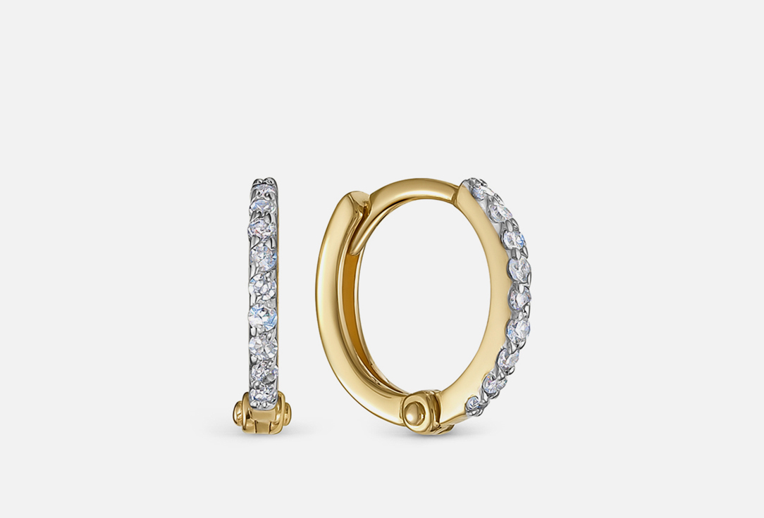 Изображение товара Золотые серьги Vesna Jewelry с бриллиантами 585 пробы коллекция Pin Me!