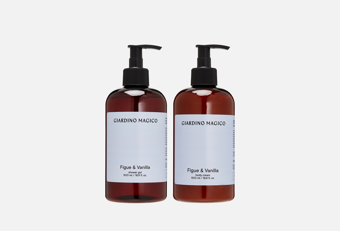 Изображение товара Подарочный набор для ухода за телом GIARDINO MAGICO Figue & Vanilla 500мл гель и крем